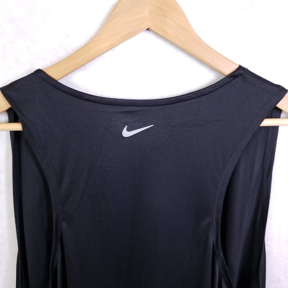 Nike Women's Plus Size Essential Running Tank Top, Black, 2x, 3x Athletic Active - Picture 4 of 10